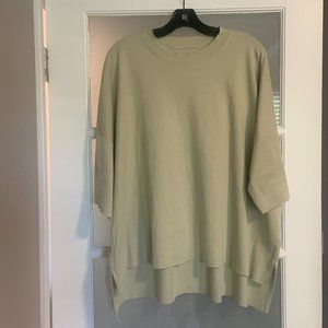 Planet by Lauren G Crew neck S/S Summer Tee Celadon OSFM